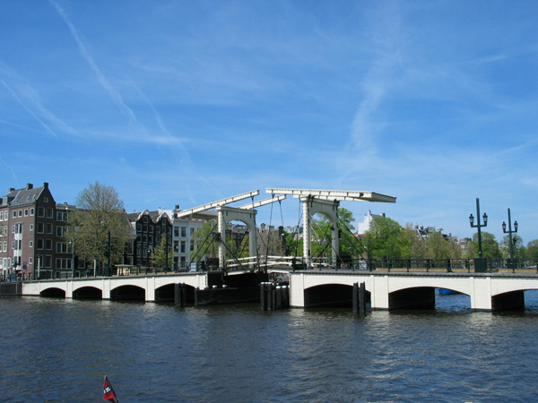 Magere Brug Amstel River Amsterdam